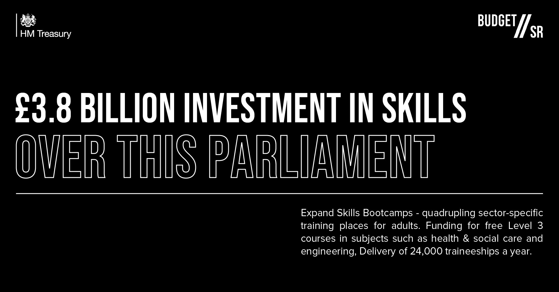 £3.8 billion investment in skills