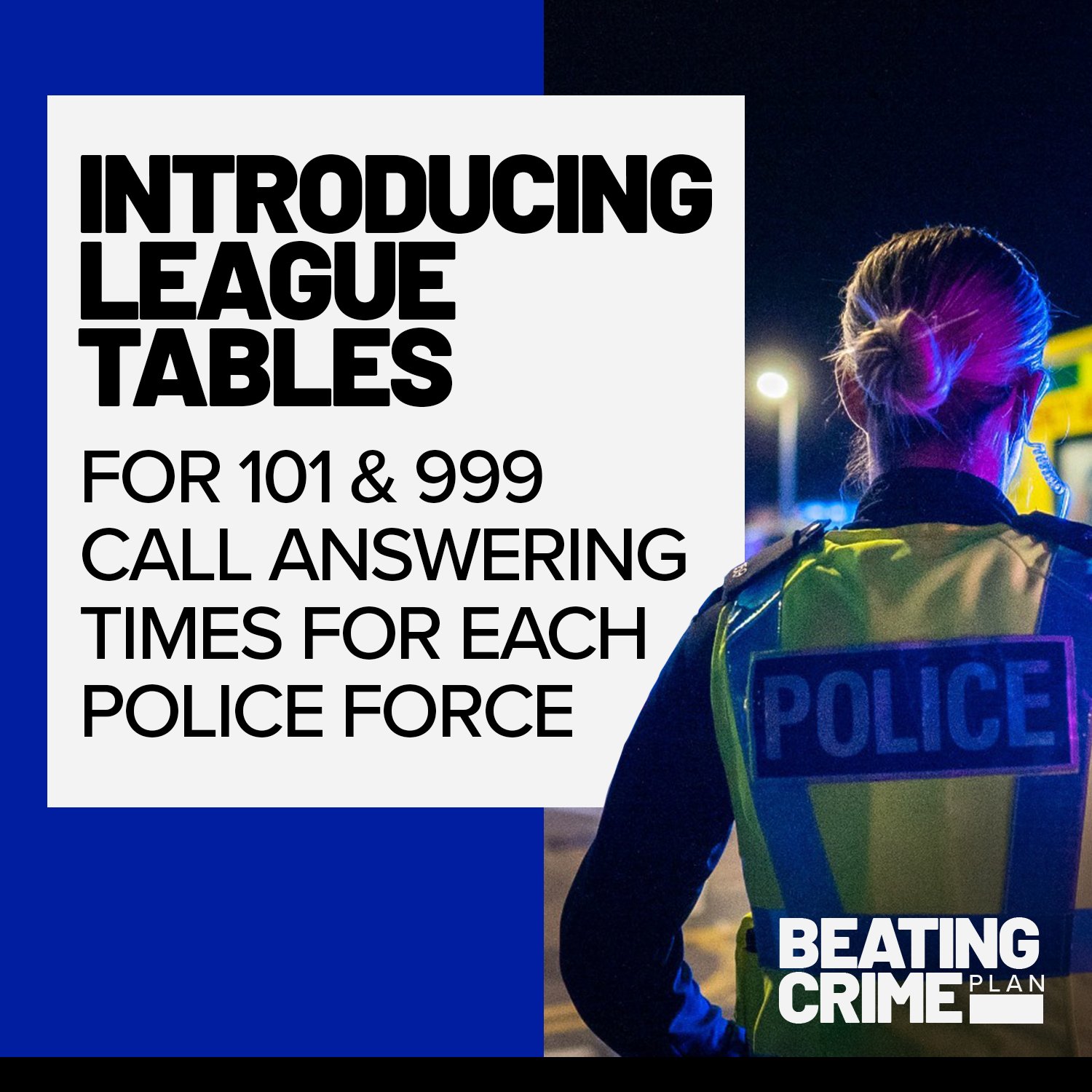 Beating Crime Plan - introducing league tables