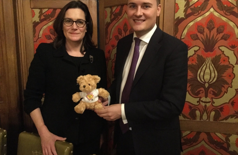 Rebecca Harris MP with Wes Streeting MP