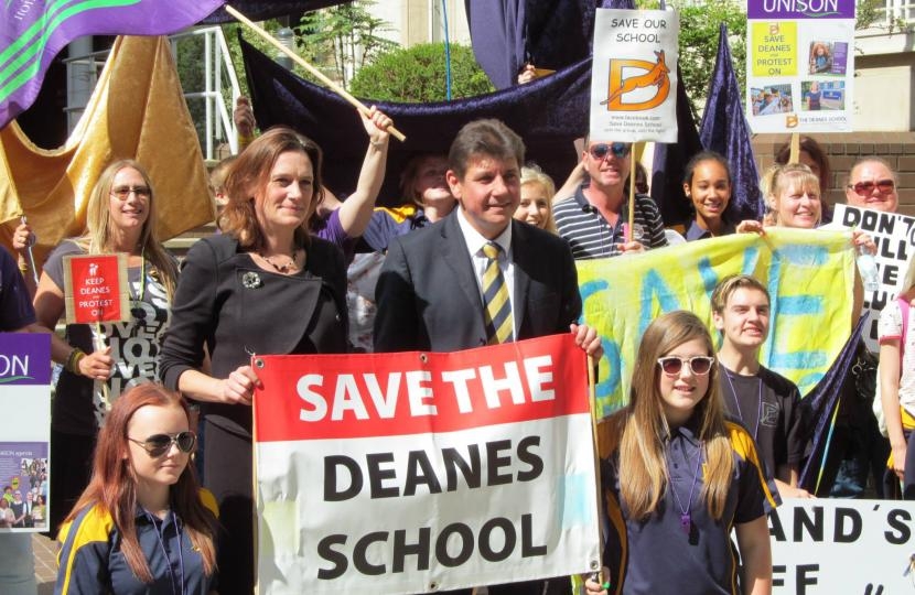 Rebecca supporting Deanes school