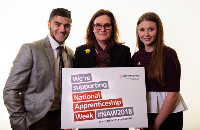 Rebecca Harris MP welcomes the start of National Apprenticeship Week