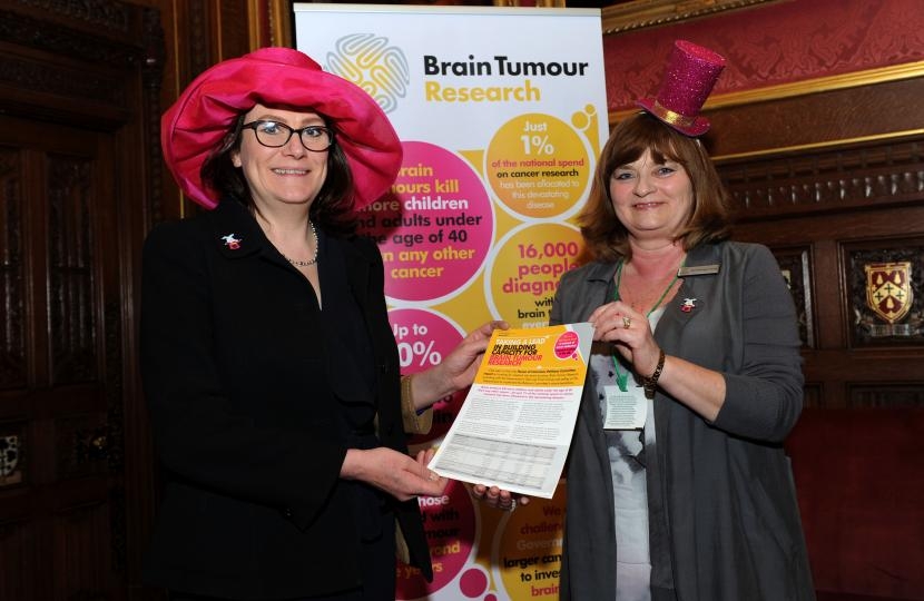 Rebecca Harris & Sue Farrington Smith (Brain Tumour Research's Chief Executive)