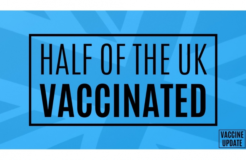 Half of the UK vaccinated