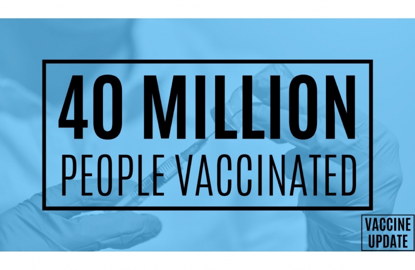 40 million vaccinated
