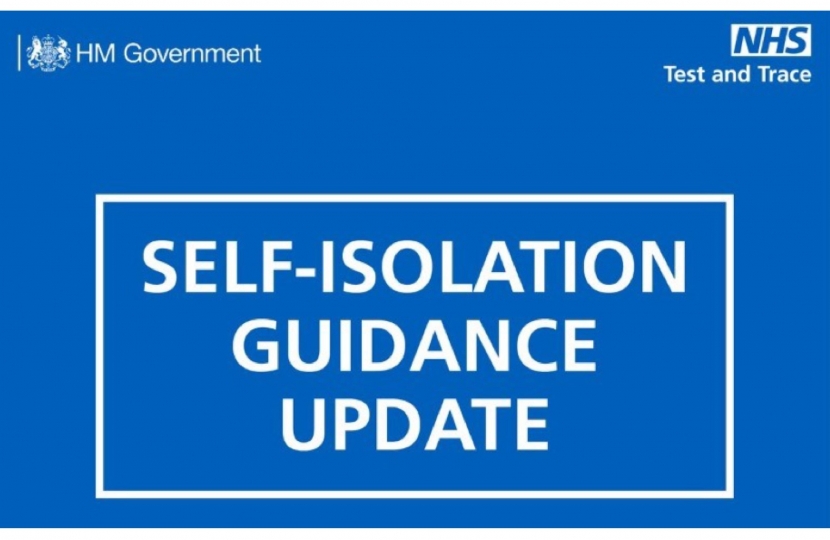 self isolation guidance update