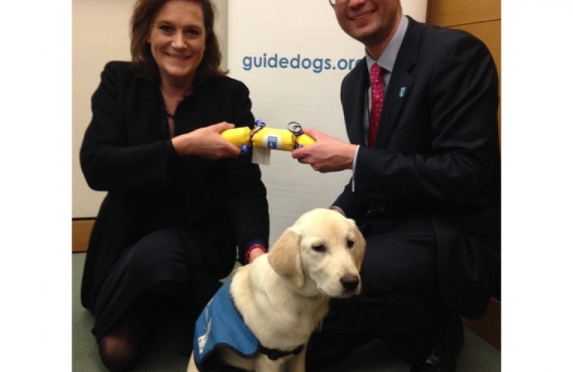 Rebecca with Guide Dog puppy Pearl 