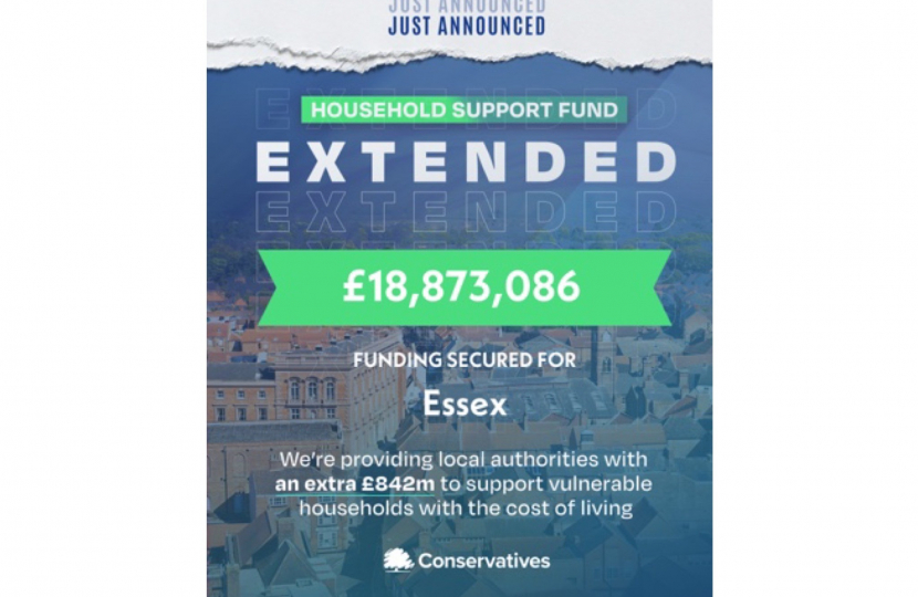 Household support fund extended - Essex