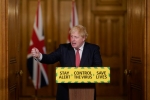 Boris Johnson announcing latest lockdown easing