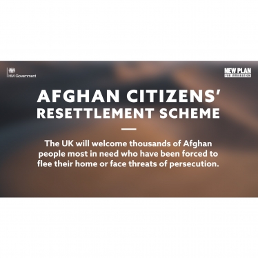 Afghan resettlement scheme