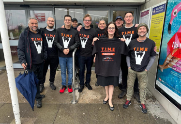 Rebecca visits TIME- the men's support group for mental health concerns