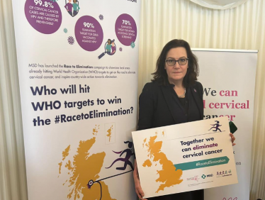 Rebecca attends event to end cervical cancer
